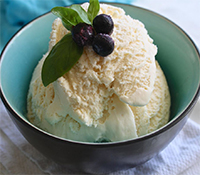 Glace à l'huile d'olive